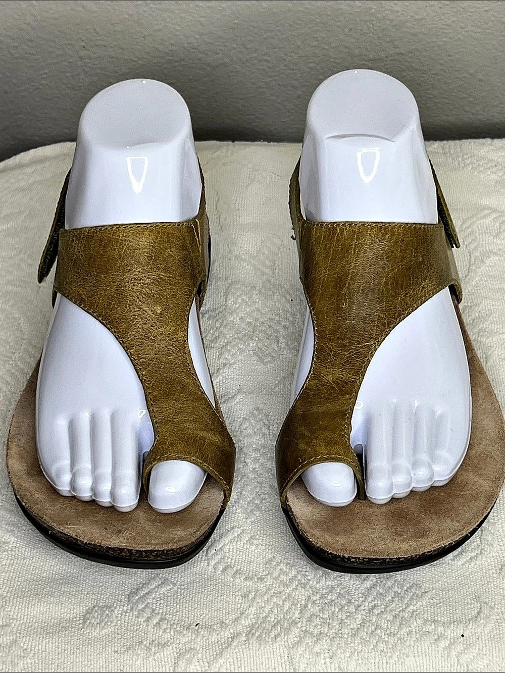 Dansko Reece Toe-Loop Sandal Leather Gold EU 37